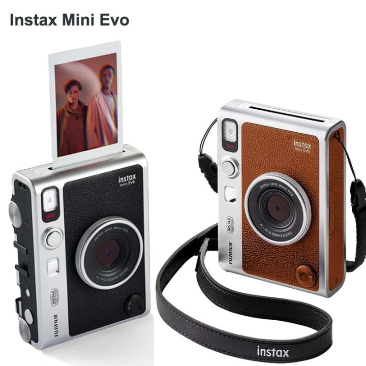 Fujifilm Instax Mini Evo Instant Camera Smartphone Photos Printer Brown ...