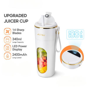 Juicer Cup 350ML Fruit Blender Wireless & Portable Electric Juicer Ice Crusher Typce-C Charging Pengisar