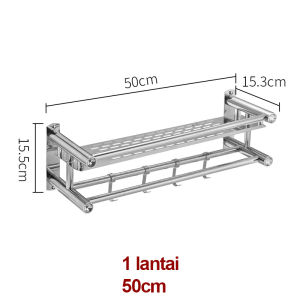 Rak Sabun Dinding Kamar Mandi Rak Toilet Rak Gantung Stainless Rak Handuk Sabun Serbaguna Rak