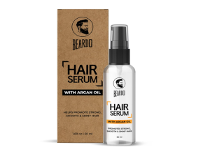 Beardo Hair Serum 50ml for Instant Shine & Anti-frizz.