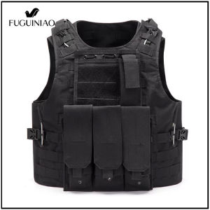 Fuguiniao Tactical Vest Black Mens Vest Field Waistcoat Combat Carrier Free Shopping