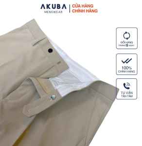 Quần tây nam AKUBA cao cấp vải co giãn dày dặn quần âu nam công sở 01K3008