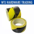 48mm Floor Tape / Yellow Black Zebra Tape / Floor Marking Tape / Floor Marking Tapes Black Yellow. 