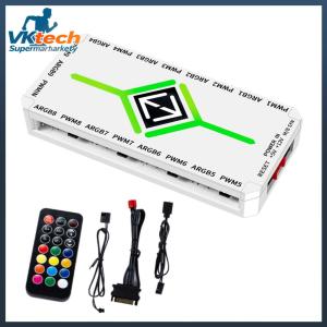 1 ถึง 9 3 in 1 4 pin pwm magnetic suct hub sata power supply argb พัดลมฮับตัวแยก Pwm & argb ฮับตัวแยกสำหรับเคสพีซี