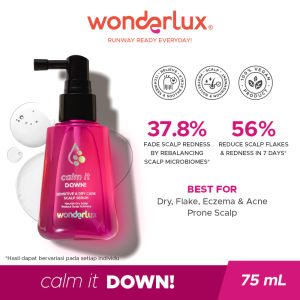 𝗝𝗨𝗡𝗞𝗜𝗘 𝗠𝗔𝗞𝗘𝗨𝗣-Wonderlux Calm It Down! Sensitive Scalp Care Serum Hair Serum 75ml