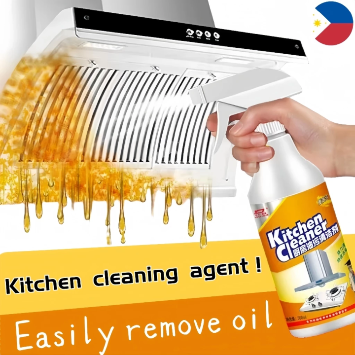500ml Kitchen Cleaner Spray Quick Degreasing Heavy Oil Stain Remover ...