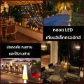 เทียนอิเล็กทรอนิกส์ เทียนไฟสะบัด เทียน LED แสงสีส้ม เปลวไฟกระพริบ. 