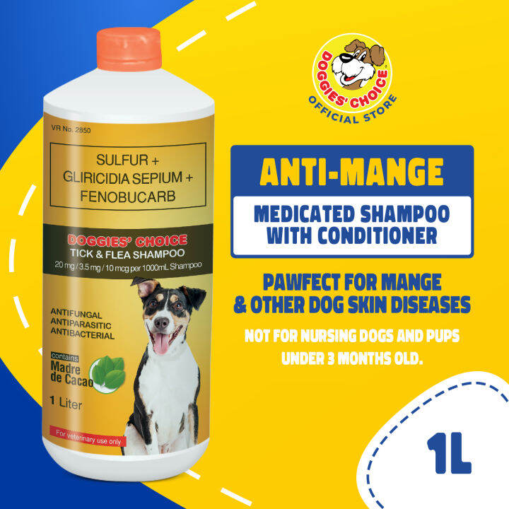 Medicated shampoo hot sale for mange