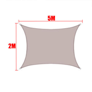 Khaki Shade Sail 420D sun shade sail 95% UV protection waterproof All sizes triangles and squares and rectangle