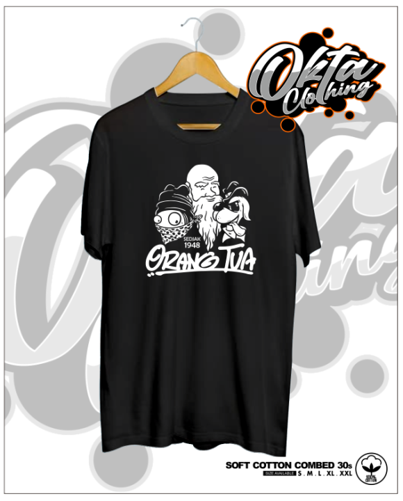 Kaos Baju Orang Tua Logo Kaos Distro Cap Orang Tua Amer Anggur