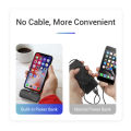 KUULAA 5000mAh 20W Mini Powerbank Type C Fast Charger Small Tesla Battery Portable Charger with Built-in Cable for Xiaomi Samsung Huawei Power Bank Lipstick Size Portable Powerbank Fast Charging  for iPhone 15 14 13 12 Pro Max. 