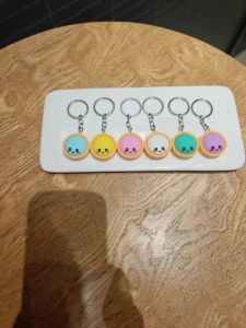 3Pcs Mini Dumplings Keychain Kawaii Steamed Bun Keychain Random Color Soft Silicone Xiaolongbao Decompression Keychain