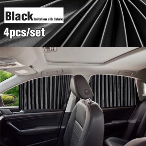 【ร้านค้าในกรุงเทพ】（ม่านบังแดด แม่เหล็ก）เซต 4 ชิ้น ผ้าม่านติดรถยนต์ ม่านบังแดดรถยนต์ ม่านบังแดดสำเร็จรูปแบบไม่เจาะ ติดด้วยแม่เหล็กติดกับตัวรถได้เลย