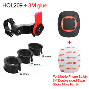 Newboler Bicycle Phone Holder 360° Rotatable Lock Type With 3M Double-sided Tape Quick Release Mount Bike Motorcycle HandPhone Stand