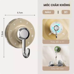 Móc Dán Chân Không Cao Cấp – Siêu Bám Không Khoan Chống Nước Tải 5kg Tái Sử Dụng Mọi Mặt Phẳng