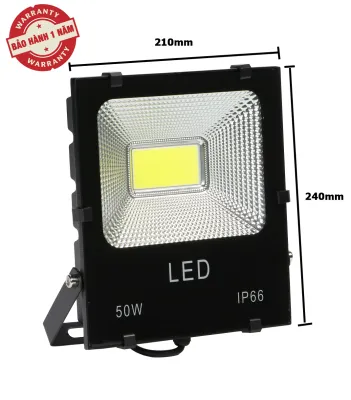 Đèn Pha LED - CAM KẾT HÀNG ĐỦ CÔNG SUẤT 100% 50W 100W 150W 200W 220V COB 5054 VỎ NHÔM ánh sáng trắng ánh sáng vàng