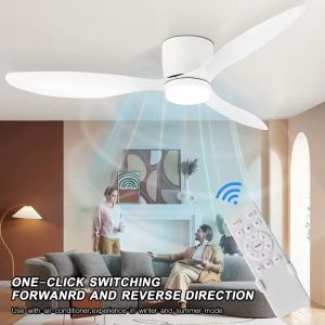 Kipas Angin Lampu LED Gantung Remote Control Ceiling Fan (3 fans)