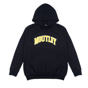 Moutley Jaket Pria Basic Hoodie Sweatshirt Regular Fit Fleece Script C021224