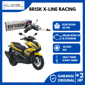 Busi Motor Racing Yamaha Aerox 155 Busi Brisk X-line Xline AOR12-X8 100% Ori