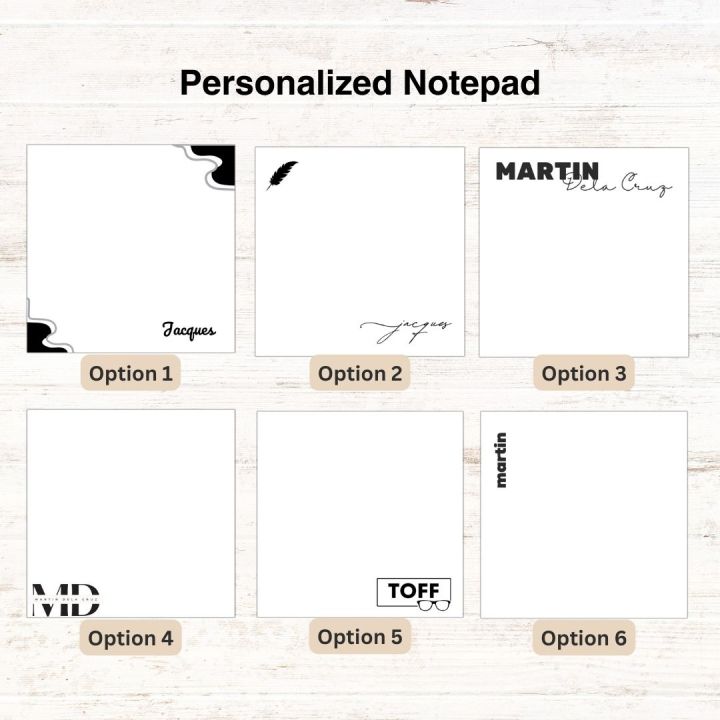 Customized notepad Personalized Notepad as gift 80gsm 3x3 Lazada PH