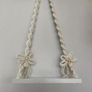 Solid Wood Swing Chair  Photography Props Hand-woven Lace Swing Retro Photography Swing