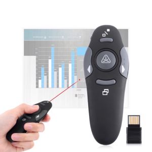 Wireless Pointer Presentation Rechargeable Clicker for PowerPoint Laser PPT Presenter Remote