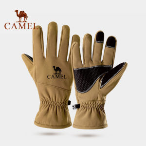 Lạc Đà ngoài trời phi giới tính găng tay đi xe đạp cộng với nhung Windproof màn hình cảm ứng chống nước glooves