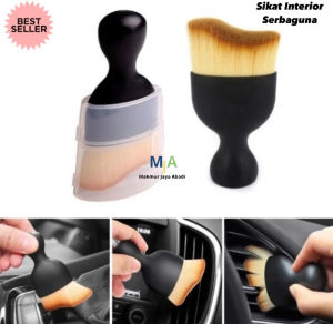 ( BISA COD ) PROMO Sikat Pembersih Interior Kuas Nilon Gagang / Alat Pembersih Debu Interior Mobil Brush Mini Nylon