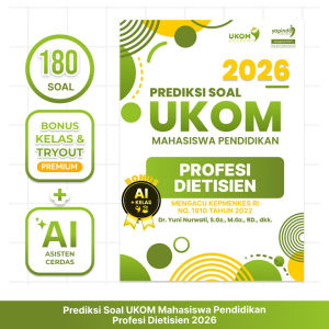 UKOM Academy Buku Prediksi Soal UKOM Dietisien 2026