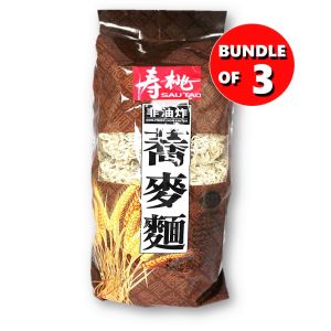 SAU TAO HONG KONG NON FRIED NOODLES WHEAT / BUCKWHEAT / TOMATO 600G BUNDLE OF 3