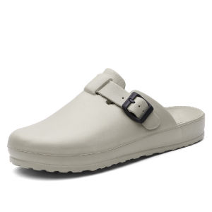 Laboratory Clogs For Women Fashionable Adjustable Buckle Slippers For Outdoor Wear Indoor Home Soft-Soled Sandals For Men