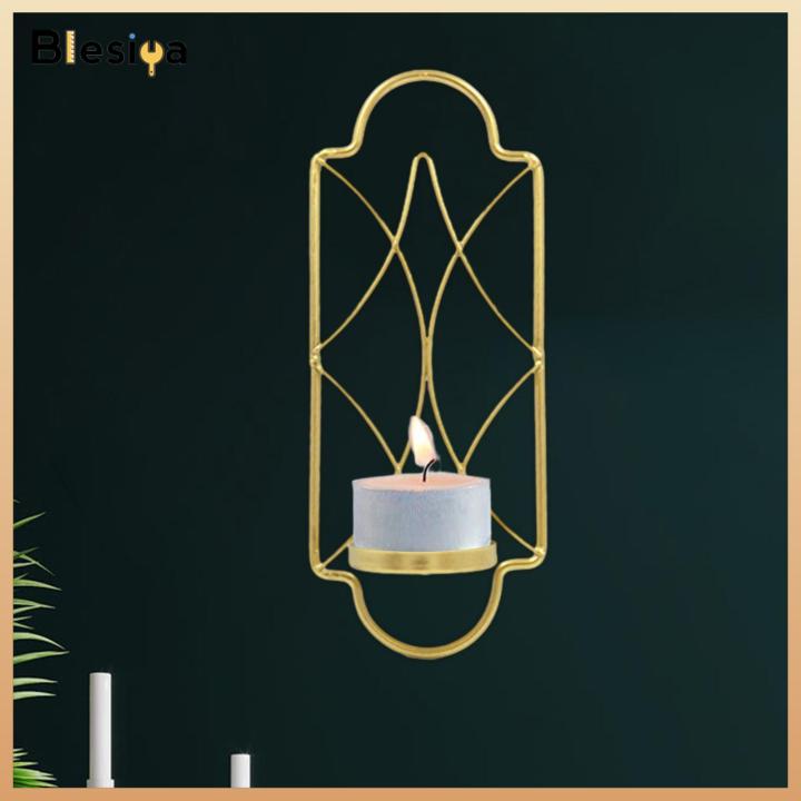 Blesiya Chân đế nến treo tường bằng sắt giá đỡ chân nến trang trí nội ...
