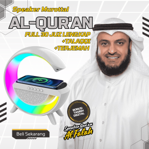 Al Falah Speaker Bluetooth  Murotal Alquran 30 Juz Lengkap Lampu LED