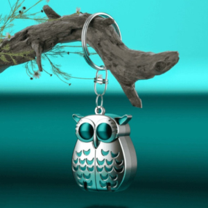 AZDH มินิมินิ พวงกุญแจกรรไกรตัดเล็บ ตะไบเล็บ เหล็กไร้สนิม พวงกุญแจรถนกฮูก สร้างสรรค์และสร้างสรรค์ แบบพกพาได้ กรรไกรตัดเล็บมือ ตัดเล็บตัดแต่ง