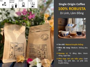ROBUSTA - Di Linh Lâm Đồng (Sơ chế thủ công truyền thống)