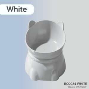 WaggyWaggy Cat Head Elevated Bowl Bekas Makanan Kucing Neck Protection Drinking Food Water 猫碗 BO0034