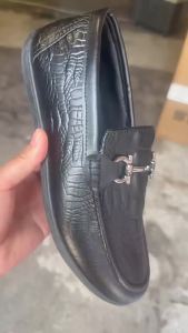 [Free Shipping] 2026 Summer New Mens Business Leather Shoes with Crocodile Pattern Texture Versatile Soft Sole Mens Casual Shoes