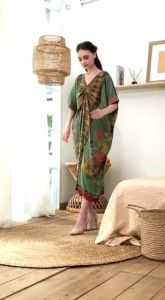 O Kaftan Pritalika Rayon Handprint Busui Ld 160 Daster Jumbo