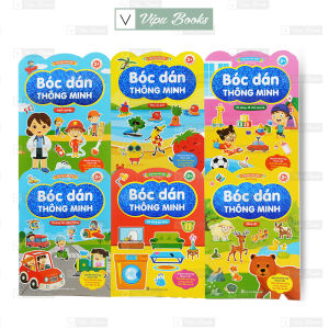 Sách - 365 Sticker Bóc Dán Thông Minh Iq Eq Cq Bộ 6 Cuốn