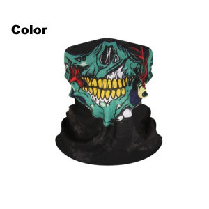 Skeleton Headscarf Ride Mask Keep Halloween Props Warm Neckerchief Head Cover Outdoor Breathable Vei