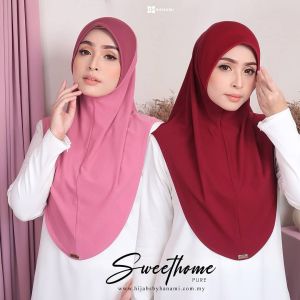 TUDUNG SARUNG DREAM SWEET HOME PURE Saiz XL/Saiz L~Hijab By Hanami