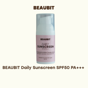 BEAUBIT Daily Sunscreen SPF50 PA+++ | Lightweight Hydrating Sunscreen | Broad Spectrum UV Protection