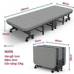 Giường Gấp 4 Thông Minh – Gọn Nhẹ Êm Ái Tiện Lợi Trong Mọi Không Gian - Chính Hãng NIKITA - 2026