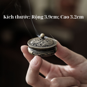Lư hương phong thuỷ mini long phụng lư xông đốt trầm hương phong thuỷ trang trí