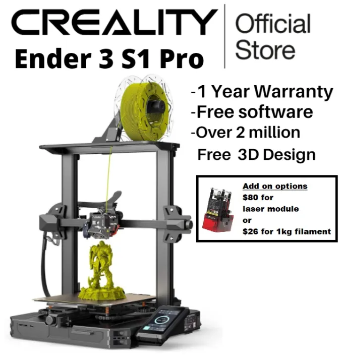 Creality Ender 3 S1 Pro 3D Printer Features 300°C High-Temperature ...