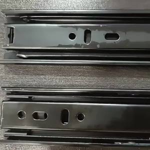 LZD 3508 Three-Section Ball Mute Track Furniture Slide Rails Hardware Accessories Coffee Table Wardrobe and Cabinet Drawer Damping Guide Rail