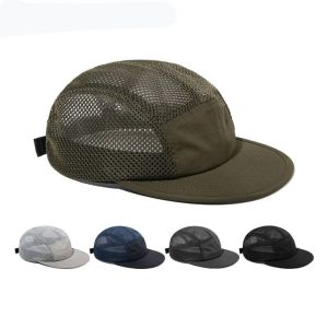 GOLDVAULT Breathable Summer Quick Drying Cap Work Cap Outdoor 5 Panel Baseball Hats  Sports Cap Mesh Caps