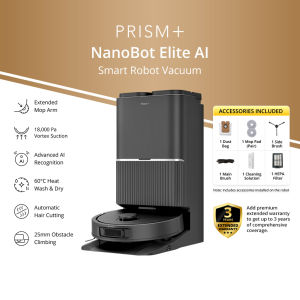PRISM+ NanoBot Elite AI | Smart Robot Vacuum