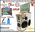 New Model CLASSIC AUDIO Mini Karaoke and  Videoke Machine MEDIUM size with TV + USB/Flashdrive + PLATINUM Wired MICROPHONE (Assorted Design) Super Heavy Duty Karaoke Set  For Outdoor/Indoor Party  Super High Performance(100% Original) (2 Year Warranty). 