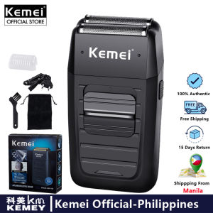 Kemei KM-1102 Rechargeable Shaver for Men Twin Blade Reciprocating Beard Razor Face Care Multifunction Strong Trimmer